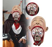 B. Men's Costume,Large Adult Halloween Masks(Red d,25cm)