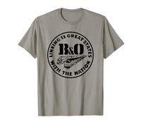 B&O Baltimore and Ohio Railroad Vintage Train Ad T-Shirt