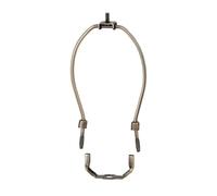 B&P Lamp® 10 Inch Heavy Duty Lamp Shade Harp Holder for Table and Floor Lamps, Antique Brass Finish