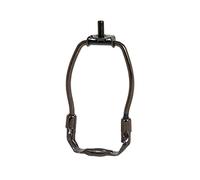 B&P Lamp® TINY 5 Inch Lamp Shade Harp Holder for Table and Floor Lamps, Antique Bronze Finish