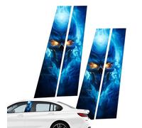 B -Pillar Car Decals - Halloween Car Door Sticker Waterproof, Cartoon Pillar Wrap | Scratch Resistant Self Adhesive Middle Pillar Chart,