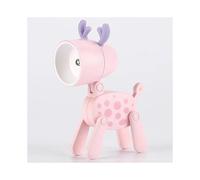 (B Pink deer) LED Night Light Mini Folding Desk Lamp Cute Pet Lights Dog Deer Portable Night Light Student Living Room Decor Gift
