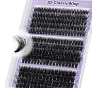 B&Q 280 Pieces Individual Eyelashes 60-80-100D Cluster Lashes DIY Eye Lashes Fluffy Russian Eyelashes Extensions Curly Durable Eyelash Clusters for Girls and Women (10-15mm Mix)