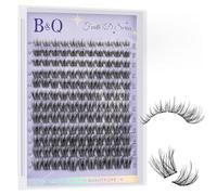 B&Q 5D Fluffy Wispy Cluster Lashes 8-16mm Mix Natural Lash Clusters C Curl Individual Eyelashes Layered Lash Clusters 132pcs Soft Eyelash Clusters at Office Commute(Feath5D 07)