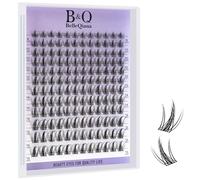 B&Q EcoWisp 144 Cluster False Eyelashes, Soft Thin Band, 8-16mm Mixed Lengths, Natural Look Individual Eyelash Clusters, Easy Apply No Eyelash Curler Needed, Eco-Friendly PBT Lashes(EcoWisp 05)