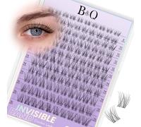 B&Q Flora Lash Clusters 120PCS Individual Eyelashes Wispy Cluster Lashes | 8-16MM C Curl Comfortable Eyelash Extensions DIY Natural Individual Lashes with Soft Thin Band Eyelash Clusters at Home