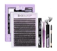 B&Q Fluffy Cluster Lashes Kit 90D DIY Volume Eyelashes Individual Kit