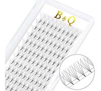 B&Q Ready-to-Use Eyelashes, Fans, 5D-D-0.10-14, Pointed Base Eyelash Extensions, 3D, 4D, 5D, 6D, 10D Eyelash Extension, 0.05, 0.07, 0.10 Volume Eyelashes, C, D, Curl, Black (5D-D-0.10, 14 mm)