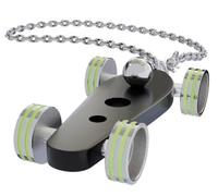 B.R.M. Key Chain Bolides by B.R.M Black w Apple Green Wheel Support Chain BRM-1210