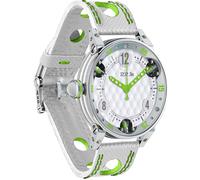 B.R.M. Watches Golf Master Mens Lime Green Red Hands Watch BRM-1087