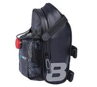 B-RACE IVB163 Unisex Adult Saddle Bag, Black, 9 x 9.5 x 24