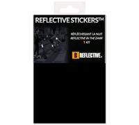 B REFLECTIVE 3M® COLORS™, Cut-out Retro-Reflective Sticker Sheet, Multi Support: Bicycle, Scooter, Motor Scooter, All Helmets, 3M Technology, 20x30 cm, Black