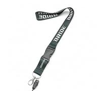 B-RI-DE Lanyard Keychain ID Card Phone Strap Keyring Decoration Men Gift For Car Motorcycle Auto Accessories (Color : Black)