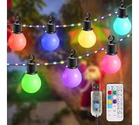 B-right Festoon Lights Outdoor, 41ft Garden Lights Mains Powered with 80+20 LED Shatterproof Bulbs, 12Modes Outdoor String Lights with Timer & IP65 Waterproof for Patio Wedding Backyard Party