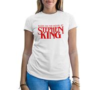 B&S Boutique Based On The Novel by Stephen King Women's White T-Shirt Size L