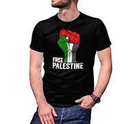 B&S Boutique Free Palestine Men's Black T-Shirt Size 3XL