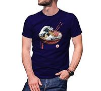 B&S Boutique Great Ramen Wave Kanagawa Men's Navy Blue T-Shirt Size M