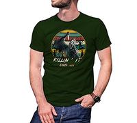 B&S Boutique Halloween Scream Killin' it sine 1996 Men's Military Green T-Shirt Size XL