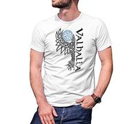 B&S Boutique North Raven Valhalla Viking Compass Men's White T-Shirt Size L