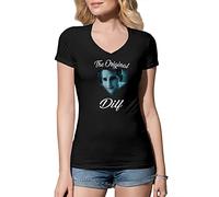 B&S Boutique The Original DILF Carlisle Cullen Twilight Women's V-Neck Black Shirt Size M