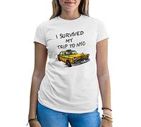 B&S Boutique Tom I Survived My Trip to NYC Women's White T-Shirt Size M
