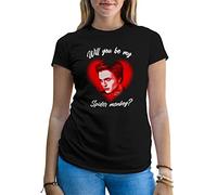 B&S Boutique Will You Be My Spider Monkey Twilight Saga Women's Black T-Shirt Size XL