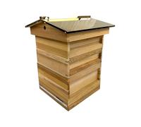 B.S National Western Cedar Copper Look Gable Roof Hive