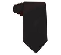 B&S Trendz Black Tie For Men, Perfect For Funerals, Weddings, Interviews, Formal Business Attire, Classic Plain Solid Colour Mens Ties, 142cm long x 8.5cm wide