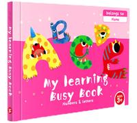 (B) Sensory Travel Book | Toddler Quiet Waterproof Busy Reusable Sticker Books - Portable Educational Preschool Learning Activities for Girl Boys