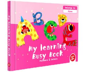 (B) Sensory Travel Book | Toddler Quiet Waterproof Busy Reusable Sticker Books - Portable Educational Preschool Learning Activities for Girl Boys
