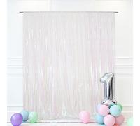 B-SHINE Iridescence Sequin Wedding Backdrop Photography Background Party Curtain, 6Ft X 6Ft