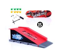(B Skateboard+Site+Tools) Ramp Skate Park Part For Tech Deck Fingerboard Finger Board Ultimate Park Toy