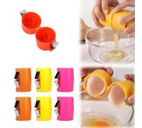 B Stainless Steel Egg Cracker Tool, 2025 Handheld Eggshell Breaker and Peeler for Raw & Hard-Boiled Eggs, Kitchen Gadgets for Cooking & Baking