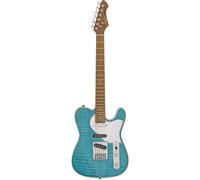(B-Stock) Aria Pro II Hot Rod Collection 615-MK2 Turquoise Blue Electric Guitar