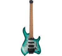 (B-Stock) Cort Space G6TR Semi Gloss Lagoon headless electric guitar with gig bag