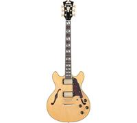 (B-Stock) D'Angelico Deluxe Mini DC Stopbar Satin Honey Semi-Acoustic Guitar with Case