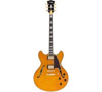 (B-Stock) D'Angelico Excel DC XT Stoptail Vintage Natural Quilt Semi-Acoustic Guitar