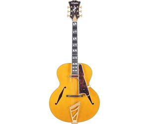(B-Stock) D'Angelico Excel Style B Amber Semi-Acoustic Guitar with Deluxe Hardshell Case
