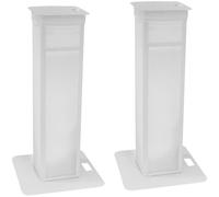 (B-Stock) Eurolite 2x Stage Stand with Bag and Cover (White)