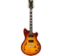 (B-Stock) EVH SA-126QM Special Tobacco Burst Semi-Acoustic Guitar with Case