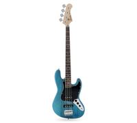 (B-Stock) Fazley Outlaw Series Judge Basic Blue Electric Bass Guitar with Gig Bag