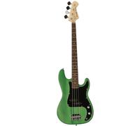 (B-Stock) Fazley Outlaw Series Peacemaker Basic Green Electric Bass Guitar with Gig Bag