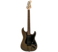 (B-Stock) Fazley Outlaw Series Sheriff Basic HH Brown Electric Guitar with Gig Bag