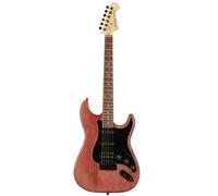 (B-Stock) Fazley Outlaw Series Sheriff Basic HSS Brown Electric Guitar with Gig Bag