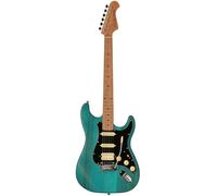 (B-Stock) Fazley Outlaw Series Sheriff Plus HSS Blue Electric Guitar with Gig Bag