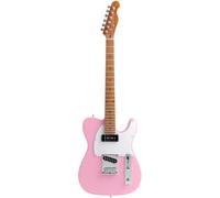 (B-Stock) Fazley Sunset Series Tempest 90 Shell Pink Electric Guitar with Gig Bag