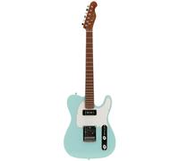 (B-Stock) Fazley Sunset Series Tempest 90 Sky Blue Electric Guitar with Gig Bag