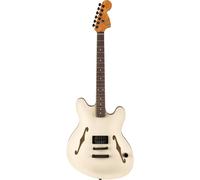 (B-Stock) Fender Tom DeLonge Starcaster RW Satin Olympic White Semi-Acoustic Guitar