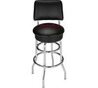 (B-Stock) Fender Vegan Leather Barstool with Backrest, 34-inches (approx. 85cm)