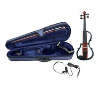 (B-Stock) GEWA GS401.645 electric violin set with bow and soft case, brown